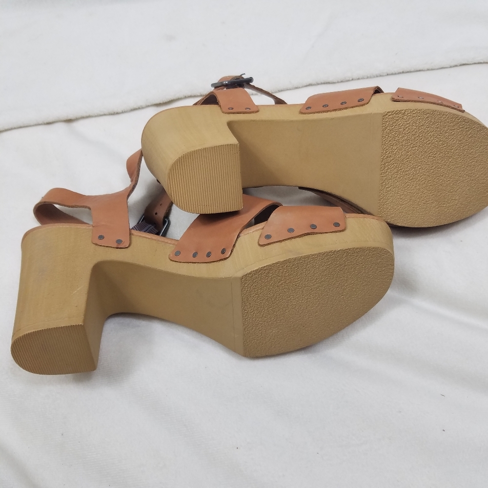 Treasure and Bond Brown Leather Sandals Size 9 - Picture 3 of 6